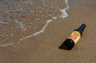 Hard Apple Cider on the Beach